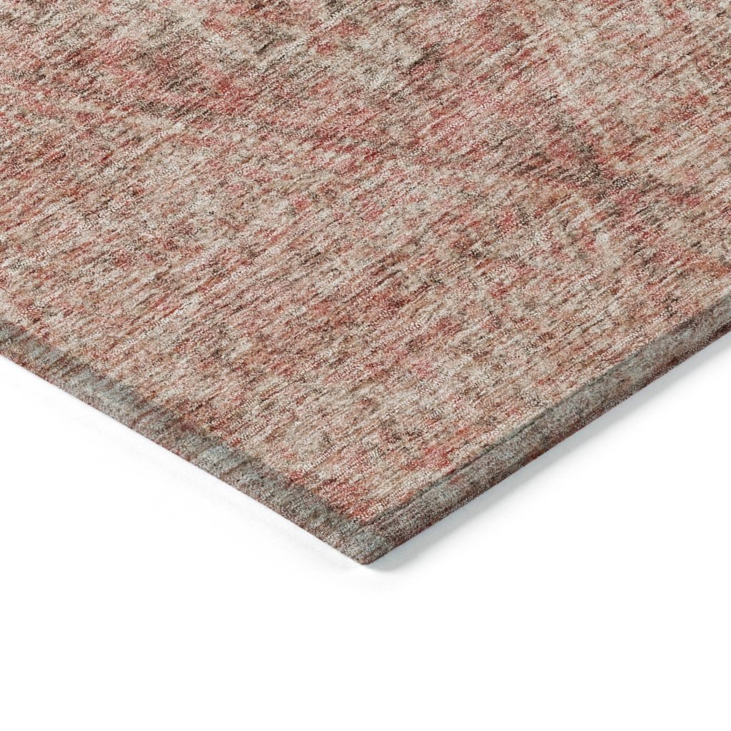 LOOMLAN Rugs Theodora Pink Washable Indoor-Outdoor Rug