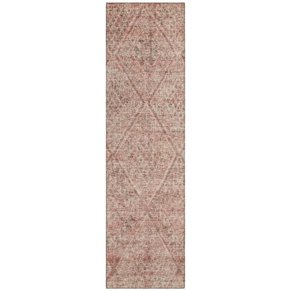 LOOMLAN Rugs Theodora Pink Washable Indoor-Outdoor Rug