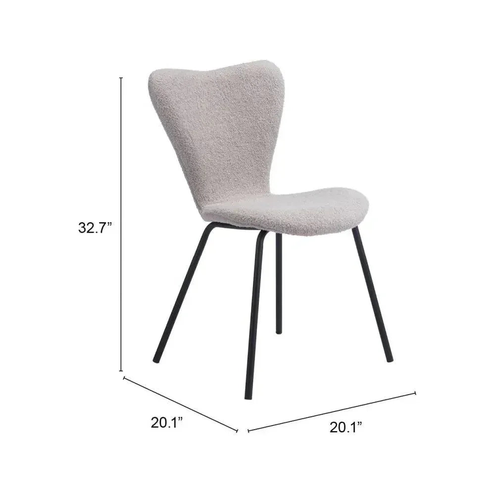 Zuo Modern Thibideaux Performance Fabric Dining Chair 2PC