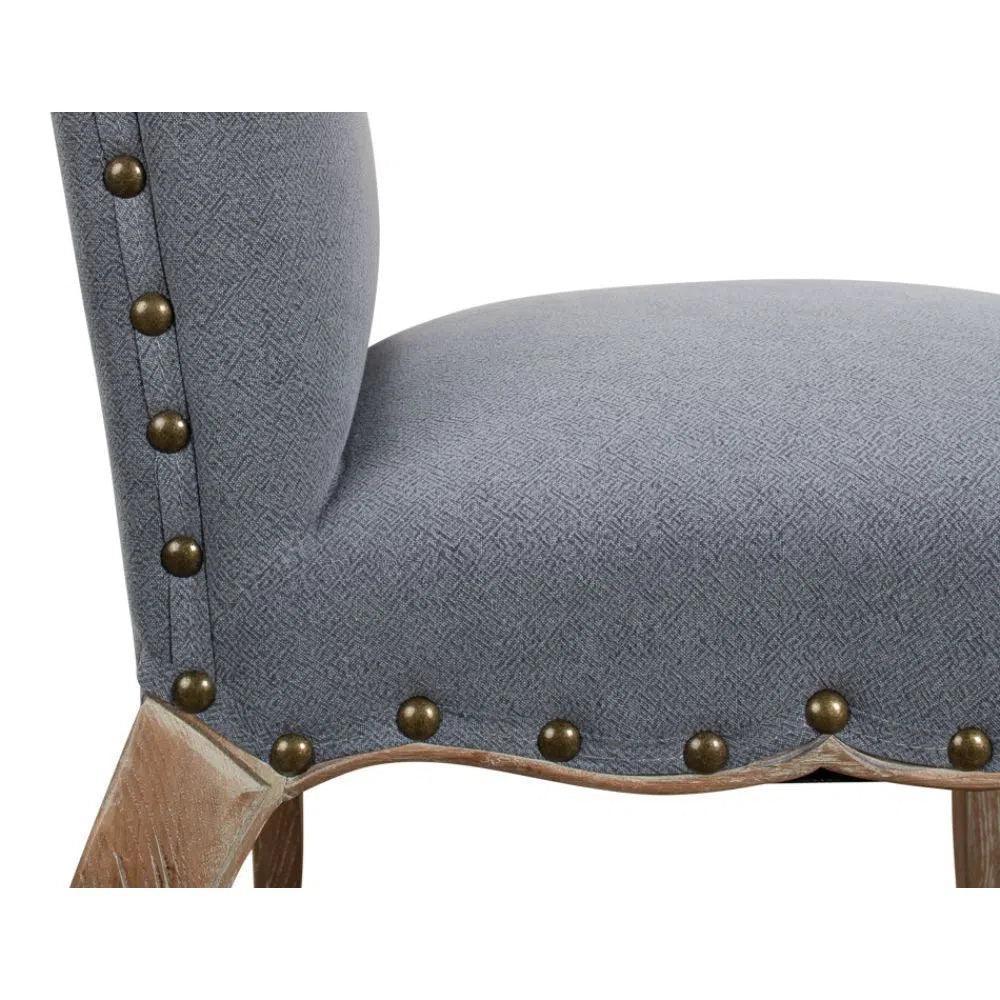 Thorne Linen Armless Dining Chair 2PC - LOOMLAN - Sarreid - Dining Chairs