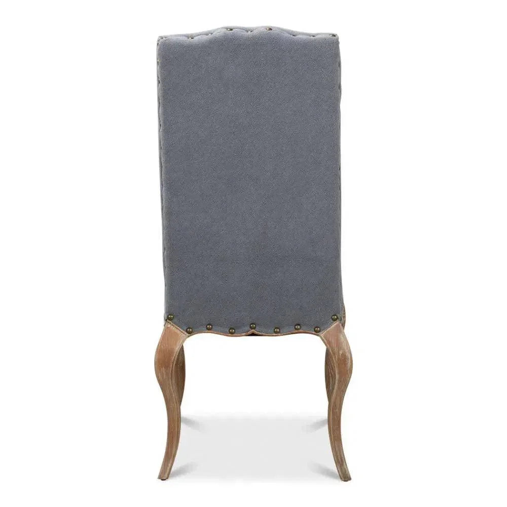 Thorne Linen Armless Dining Chair 2PC - LOOMLAN - Sarreid - Dining Chairs