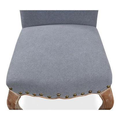 Thorne Linen Armless Dining Chair 2PC - LOOMLAN - Sarreid - Dining Chairs