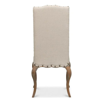 Thorne Linen Armless Dining Chair 2PC - LOOMLAN - Sarreid - Dining Chairs