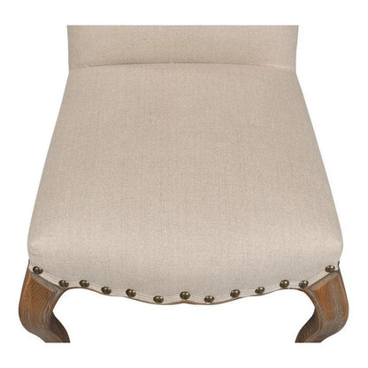 Thorne Linen Armless Dining Chair 2PC - LOOMLAN - Sarreid - Dining Chairs