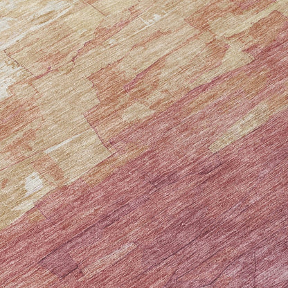 Thornelle Pink Washable Indoor - Outdoor Rug - LOOMLAN - LOOMLAN Rugs - Outdoor Rugs