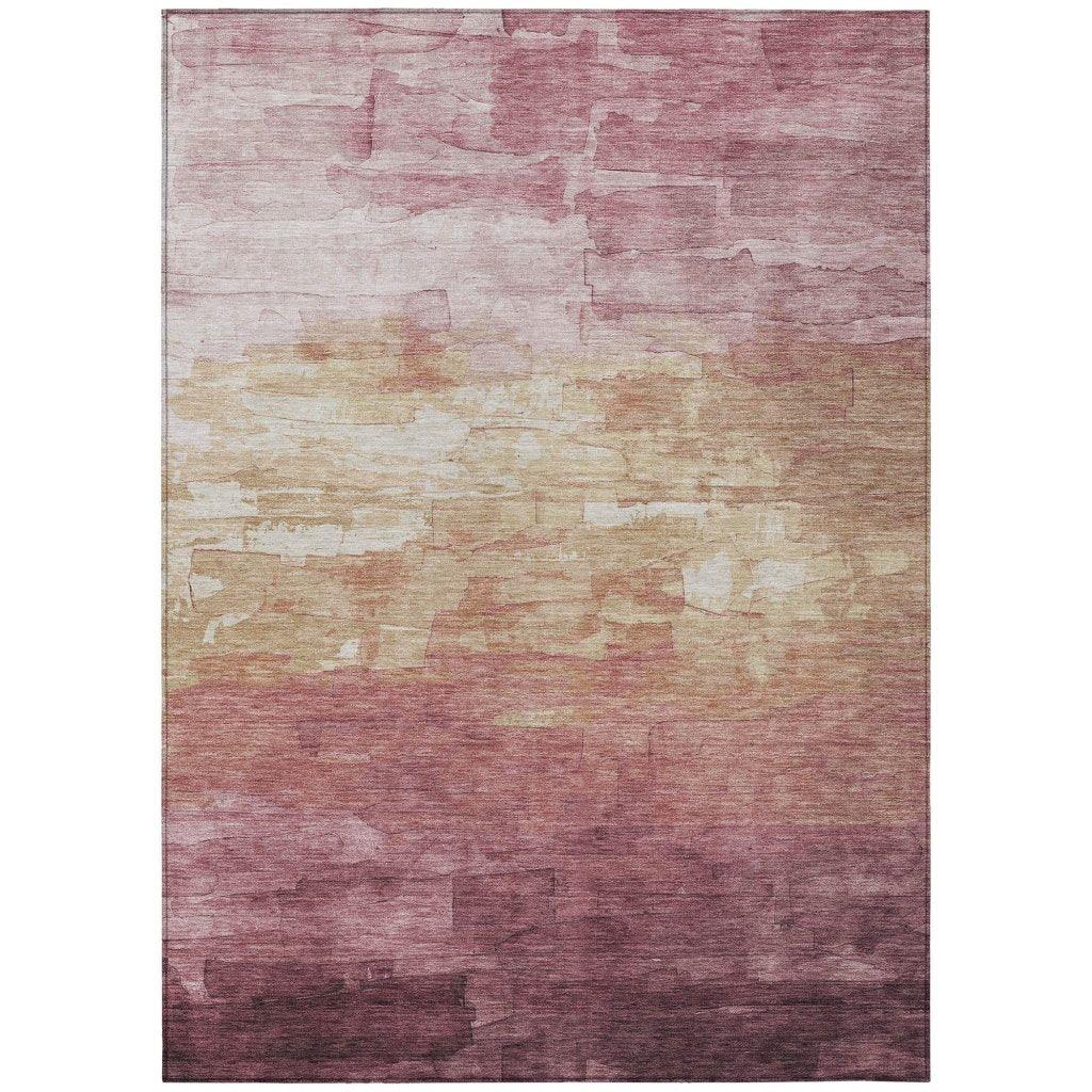 Thornelle Pink Washable Indoor-Outdoor Rug