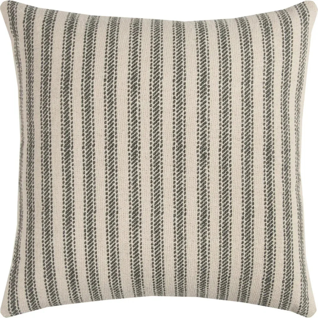 Ticking Stripe Decorative Pillow With Insert