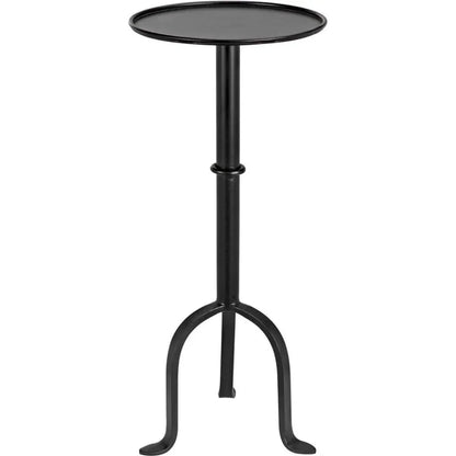 Noir Tini Modern Round Top Side Table