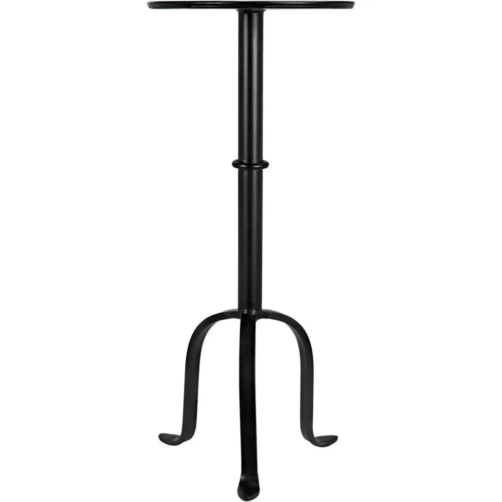 Noir Tini Modern Round Top Side Table