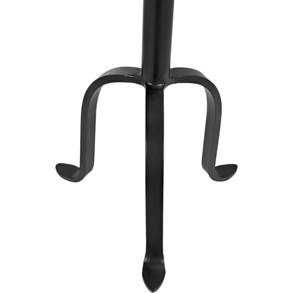 Noir Tini Modern Round Top Side Table