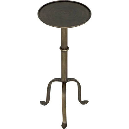 Noir Tini Modern Round Top Side Table
