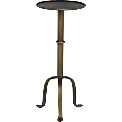 Noir Tini Modern Round Top Side Table