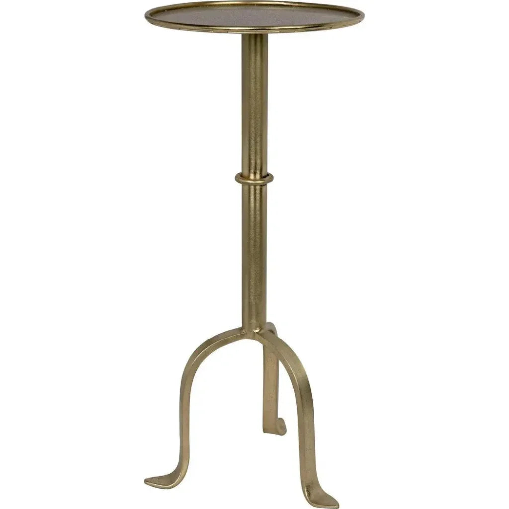 Noir Tini Modern Round Top Side Table
