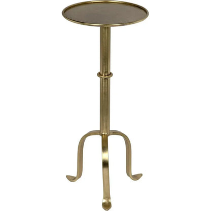 Noir Tini Modern Round Top Side Table