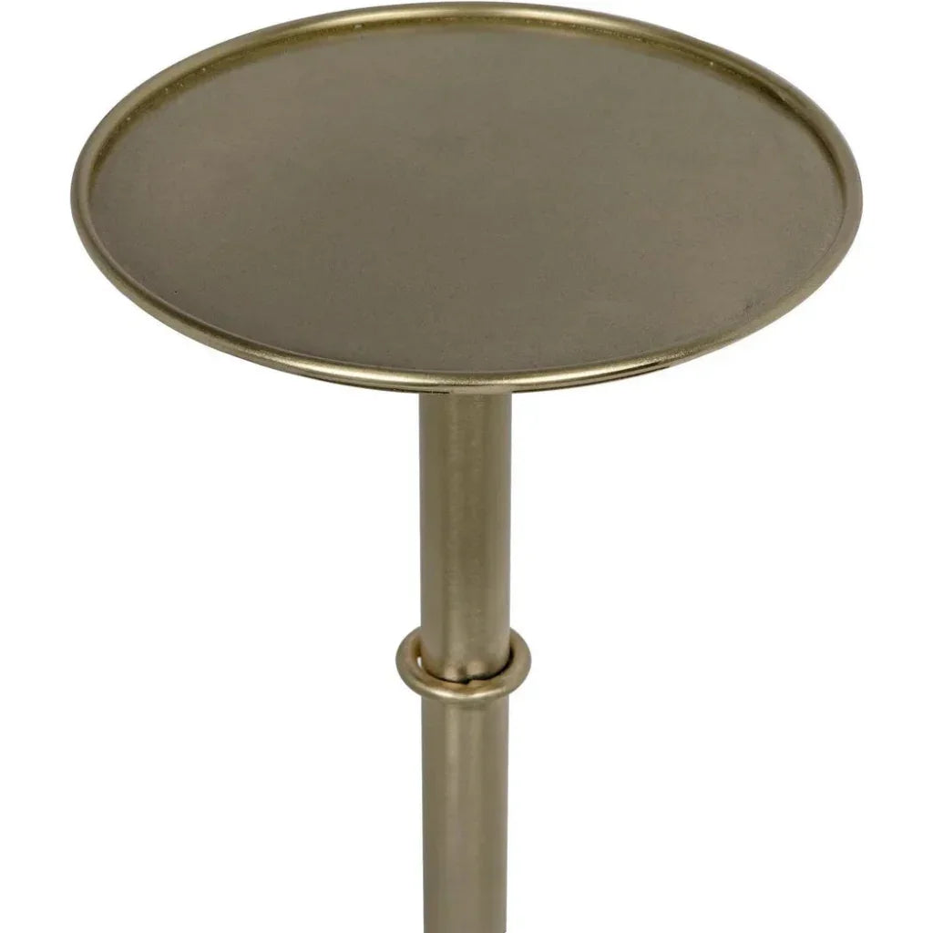 Noir Tini Modern Round Top Side Table