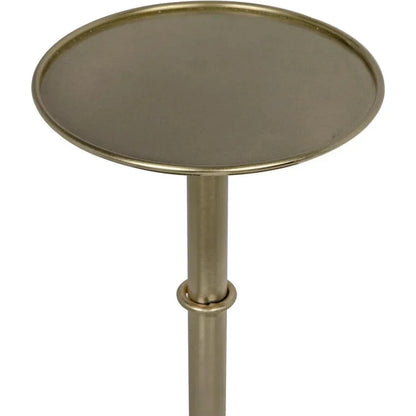 Noir Tini Modern Round Top Side Table