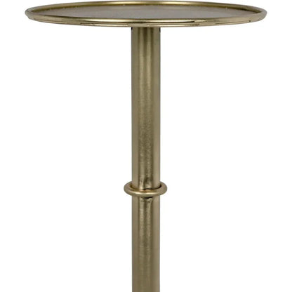 Noir Tini Modern Round Top Side Table