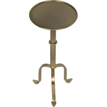 Noir Tini Modern Round Top Side Table