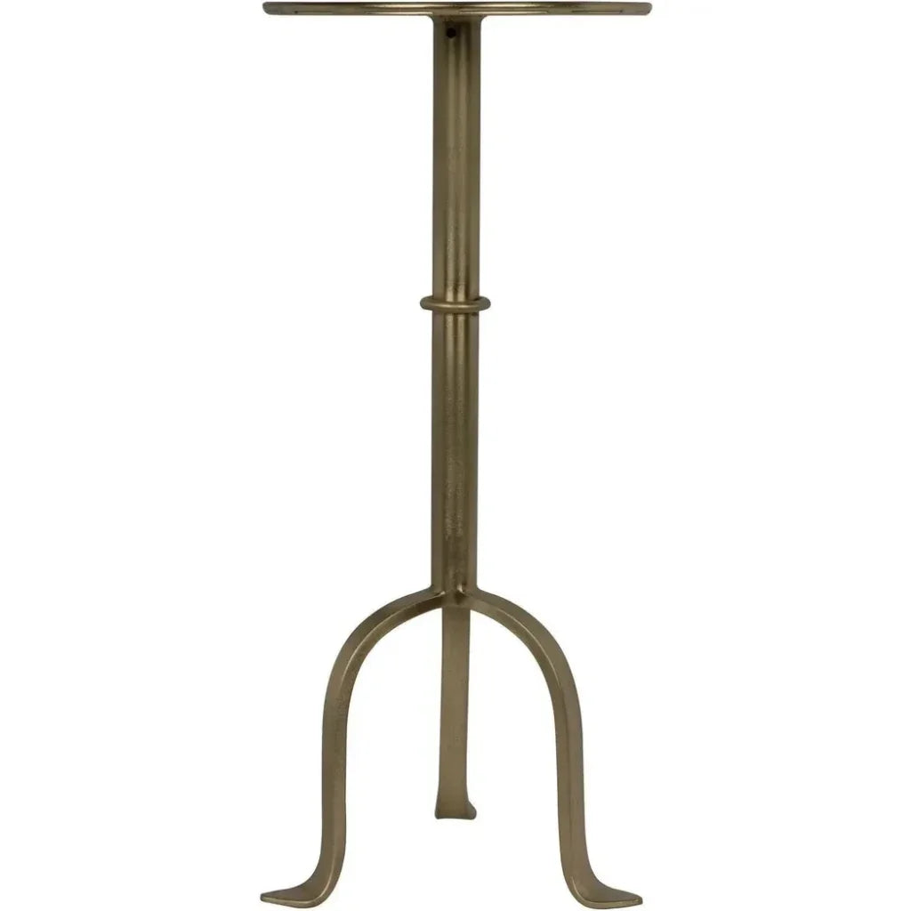 Noir Tini Modern Round Top Side Table