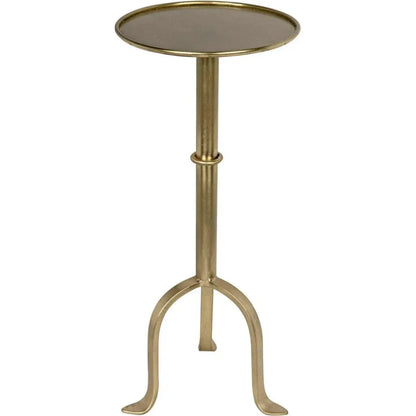 Noir Tini Modern Round Top Side Table