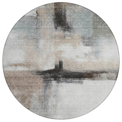LOOMLAN Rugs Tint Brown Washable Indoor-Outdoor Rug