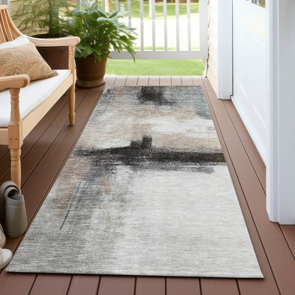 LOOMLAN Rugs Tint Brown Washable Indoor-Outdoor Rug