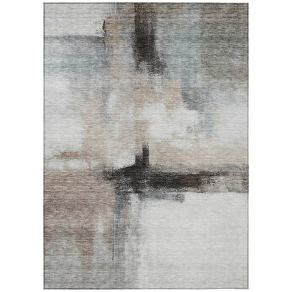 LOOMLAN Rugs Tint Brown Washable Indoor-Outdoor Rug