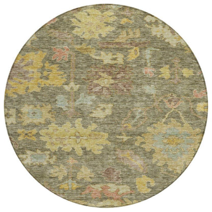 LOOMLAN Rugs Tirana Aloe Washable Indoor-Outdoor Rug