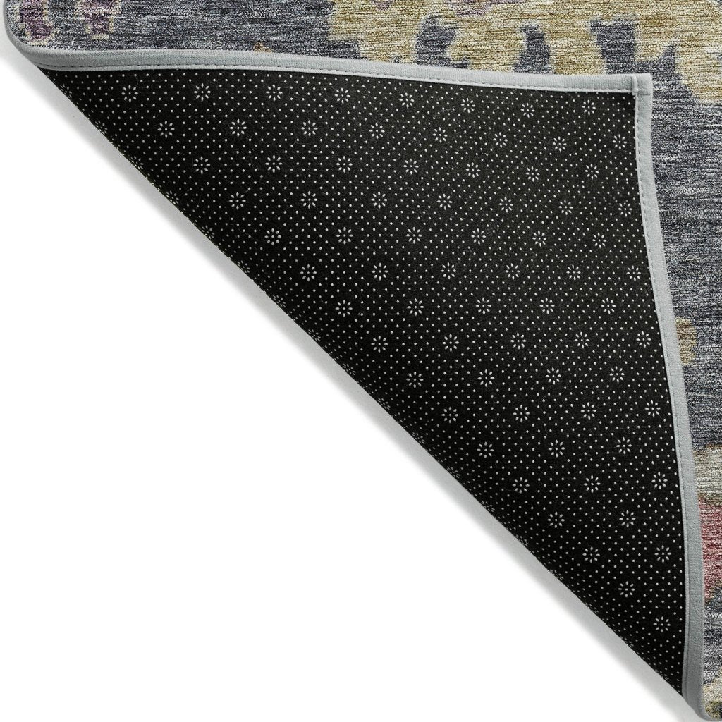 LOOMLAN Rugs Tirana Blue Washable Indoor-Outdoor Rug