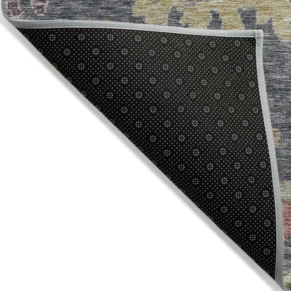 LOOMLAN Rugs Tirana Blue Washable Indoor-Outdoor Rug