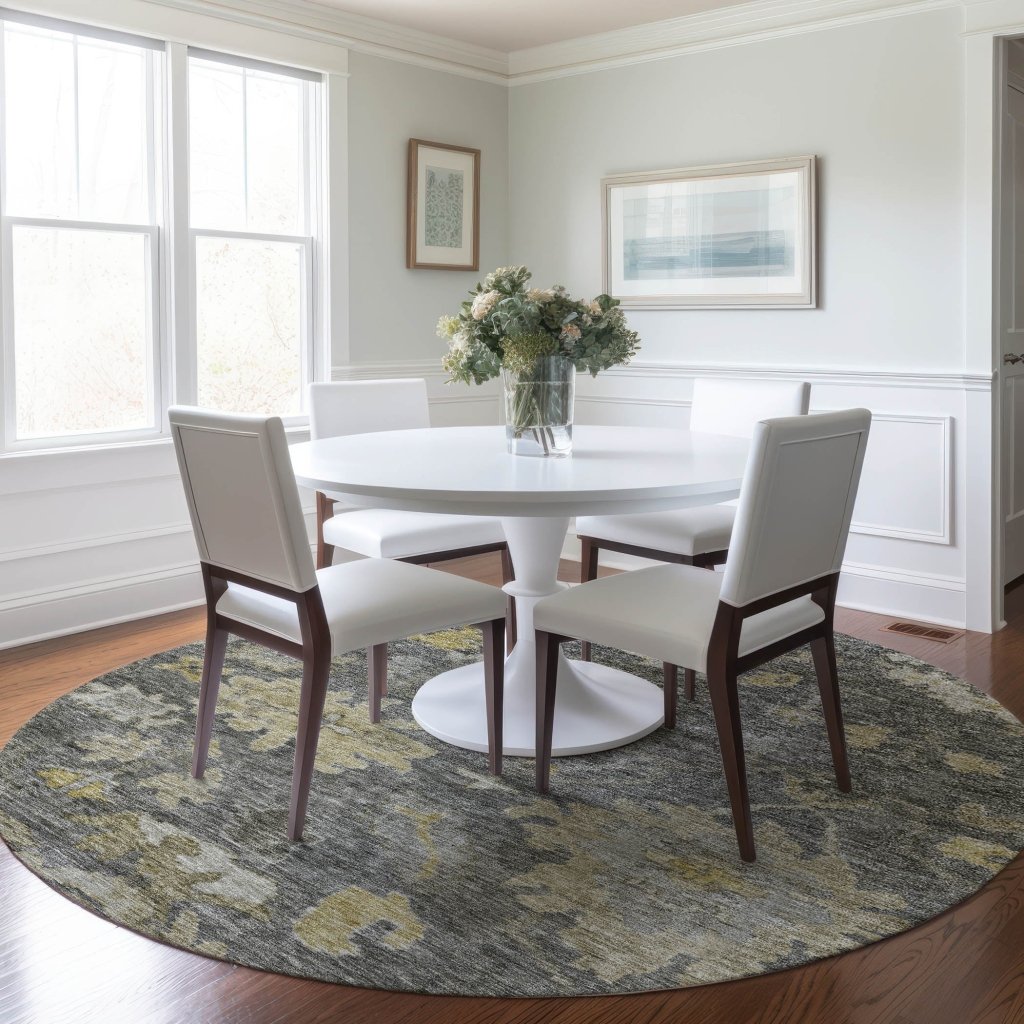 LOOMLAN Rugs Tirana Gray Washable Indoor-Outdoor Rug
