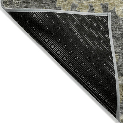LOOMLAN Rugs Tirana Gray Washable Indoor-Outdoor Rug