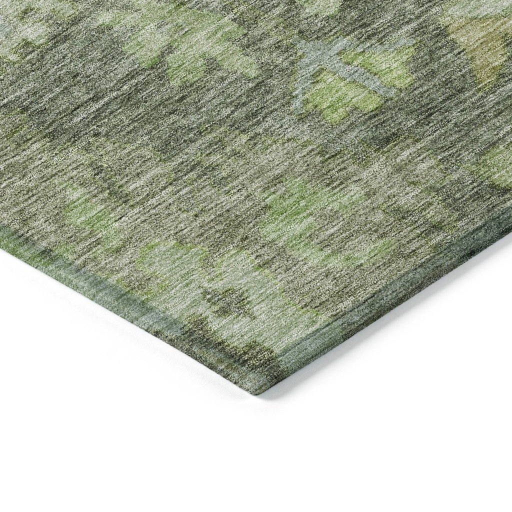 LOOMLAN Rugs Tirana Green Washable Indoor-Outdoor Rug