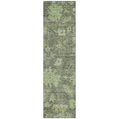 LOOMLAN Rugs Tirana Green Washable Indoor-Outdoor Rug