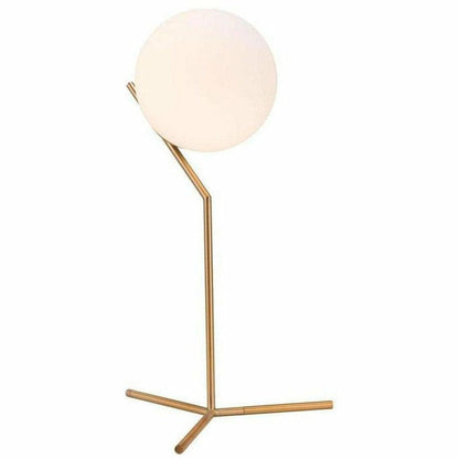 Tirol Table Lamp Brass - Sideboards and Things Brand_Zuo Modern, Depth_10-20, Finish_Hand Painted, Finish_Polished, Glass Type_Frosted Glass, Height_20-30, Materials_Glass, Materials_Metal, Metal Type_Steel, Product Type_Table Lamp, Width_10-20