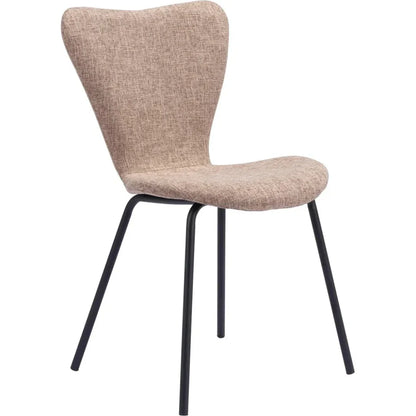 Tollo Dining Chair (Set of 2) Brown - LOOMLAN - Zuo Modern - Dining Chairs