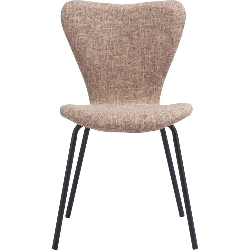Tollo Dining Chair (Set of 2) Brown - LOOMLAN - Zuo Modern - Dining Chairs