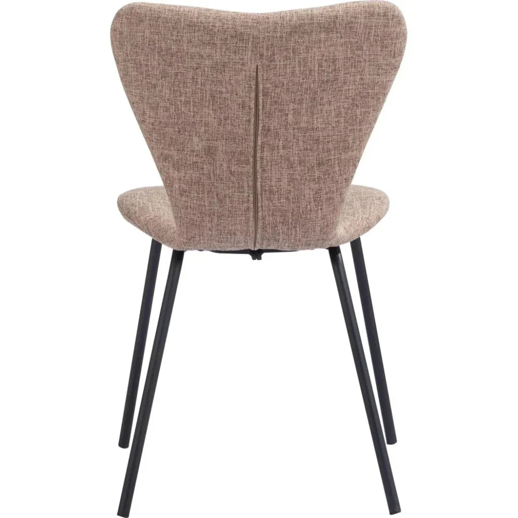 Tollo Dining Chair (Set of 2) Brown - LOOMLAN - Zuo Modern - Dining Chairs