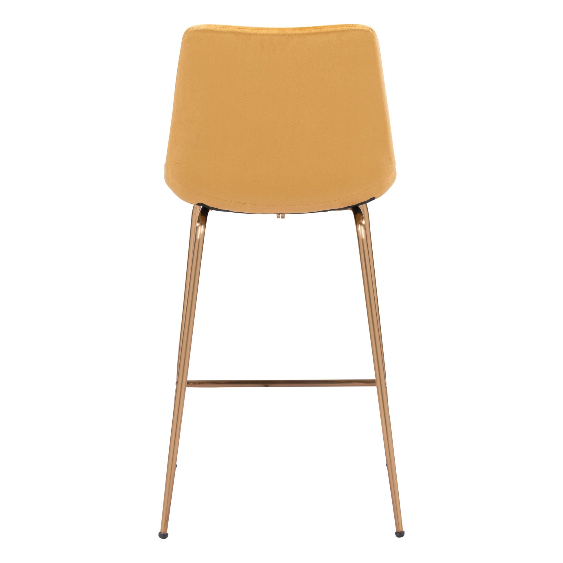 Tony Counter Chair Yellow & Gold - Sideboards and Things Accents_Gold, Back Type_With Back, Brand_Zuo Modern, Color_Gold, Color_Yellow, Depth_20-30, Finish_Polished, Height_30-40, Materials_Metal, Metal Type_Steel, Product Type_Counter Height, Upholstery Type_Fabric Blend, Upholstery Type_Polyester, Width_20-30