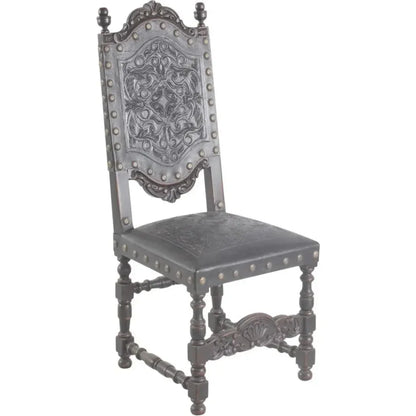 Peninsula Home Tooled Leather Dining Chair Del Rey