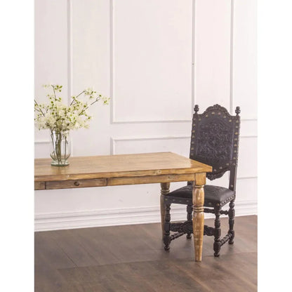 Peninsula Home Tooled Leather Dining Chair Del Rey