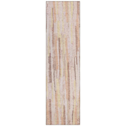 LOOMLAN Rugs Torra Pink Washable Indoor-Outdoor Rug