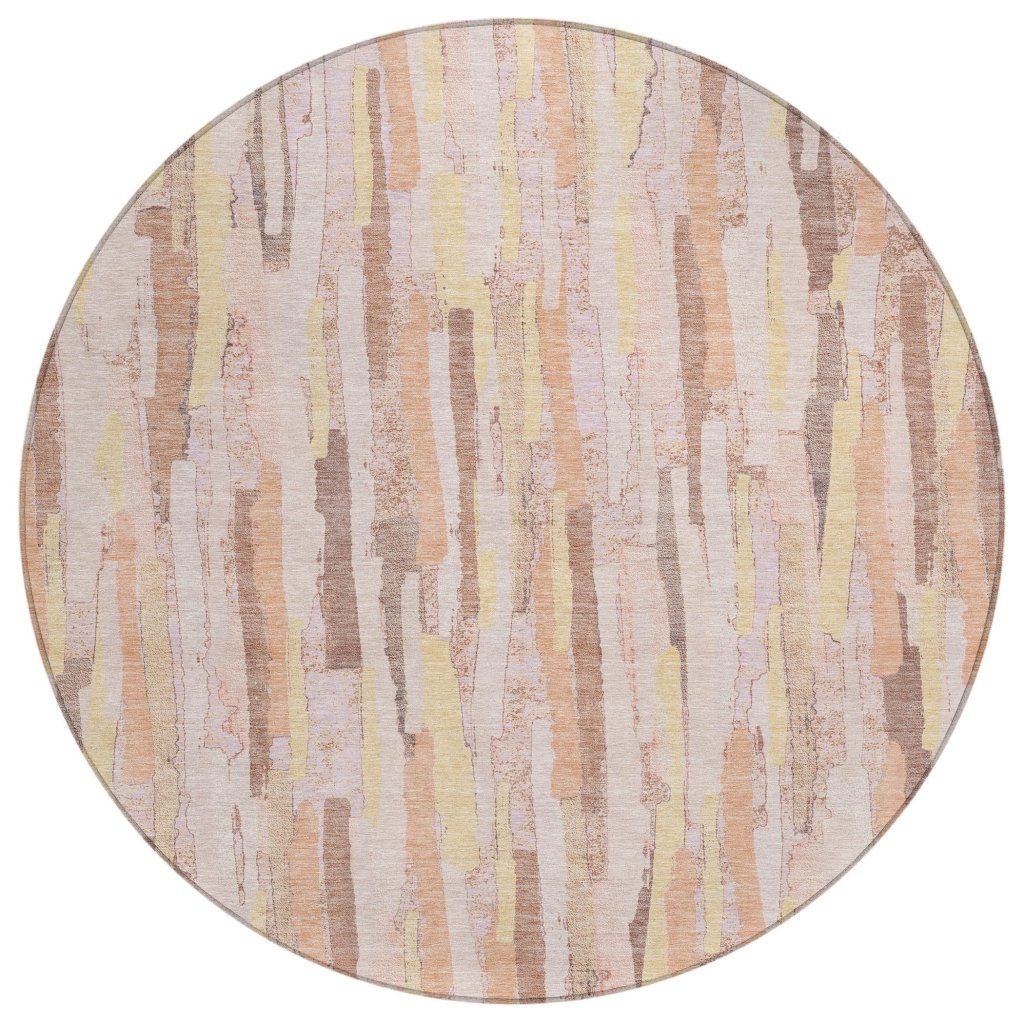 LOOMLAN Rugs Torra Pink Washable Indoor-Outdoor Rug