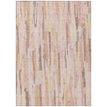 LOOMLAN Rugs Torra Pink Washable Indoor-Outdoor Rug