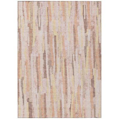 LOOMLAN Rugs Torra Pink Washable Indoor-Outdoor Rug