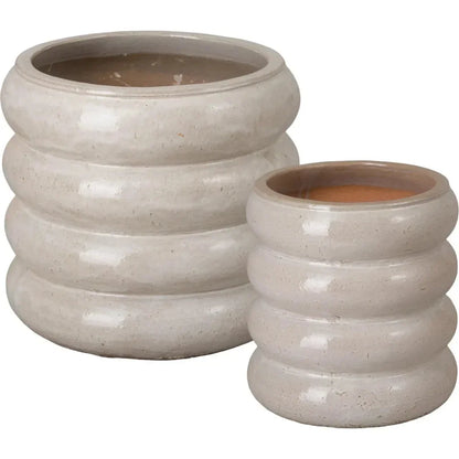 Torus Round Ceramic Planter