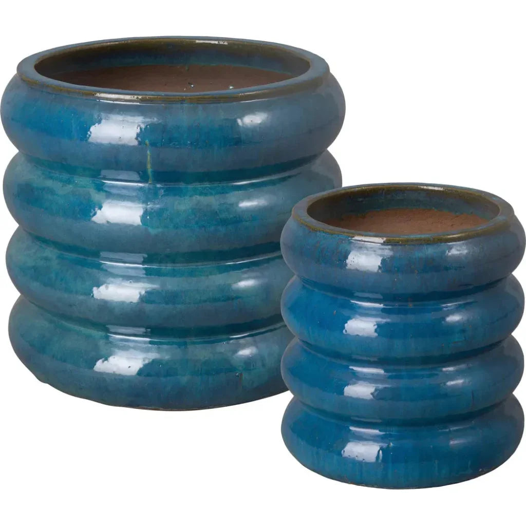 Torus Round Ceramic Planter