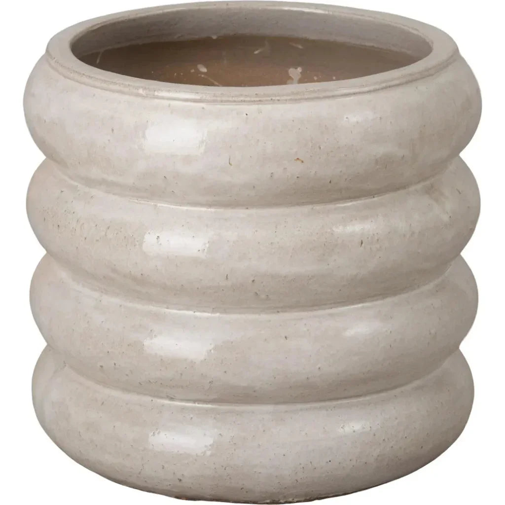 Torus Round Ceramic Planter