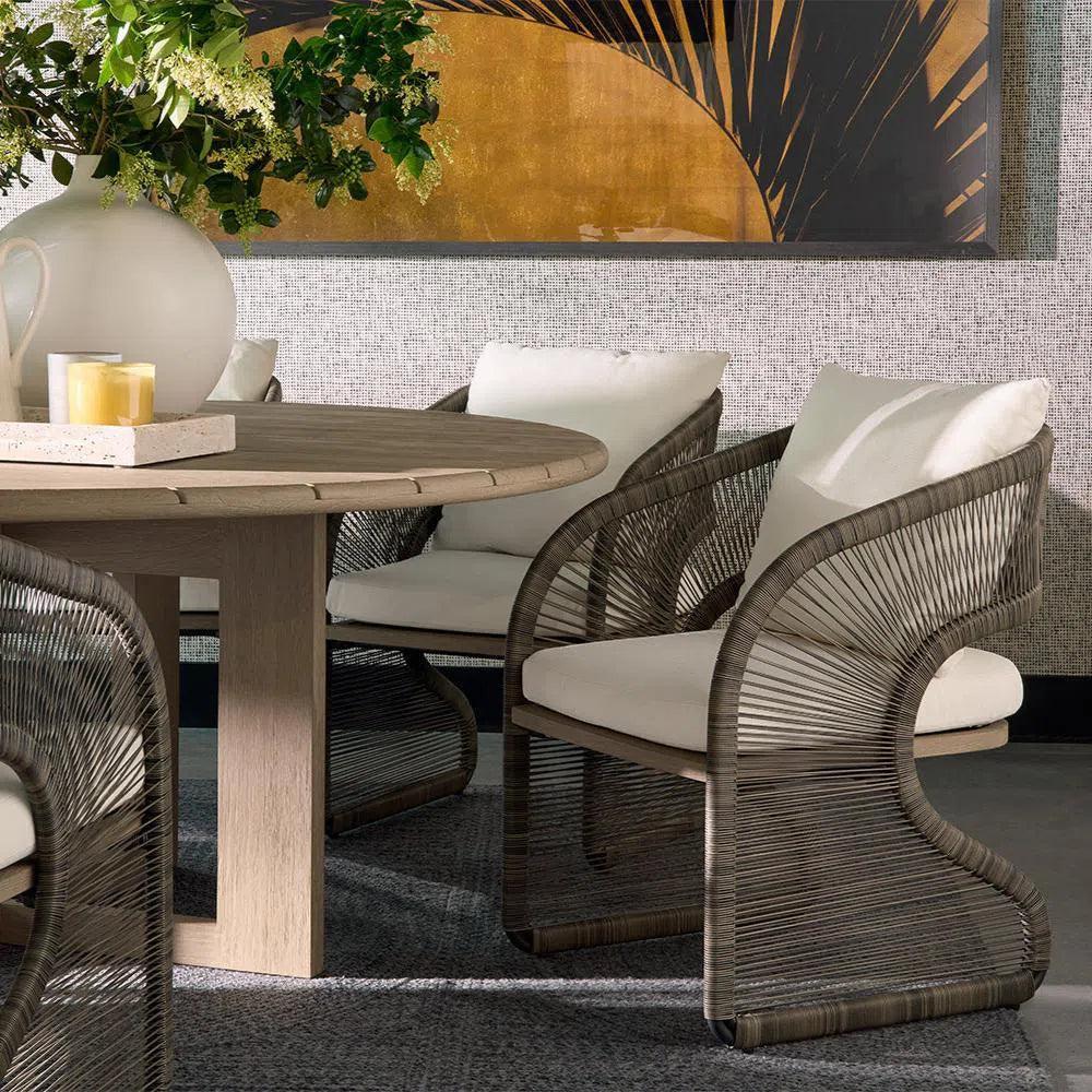 SUNPAN Toulon Dining Chair Stinson Cream Outdoor