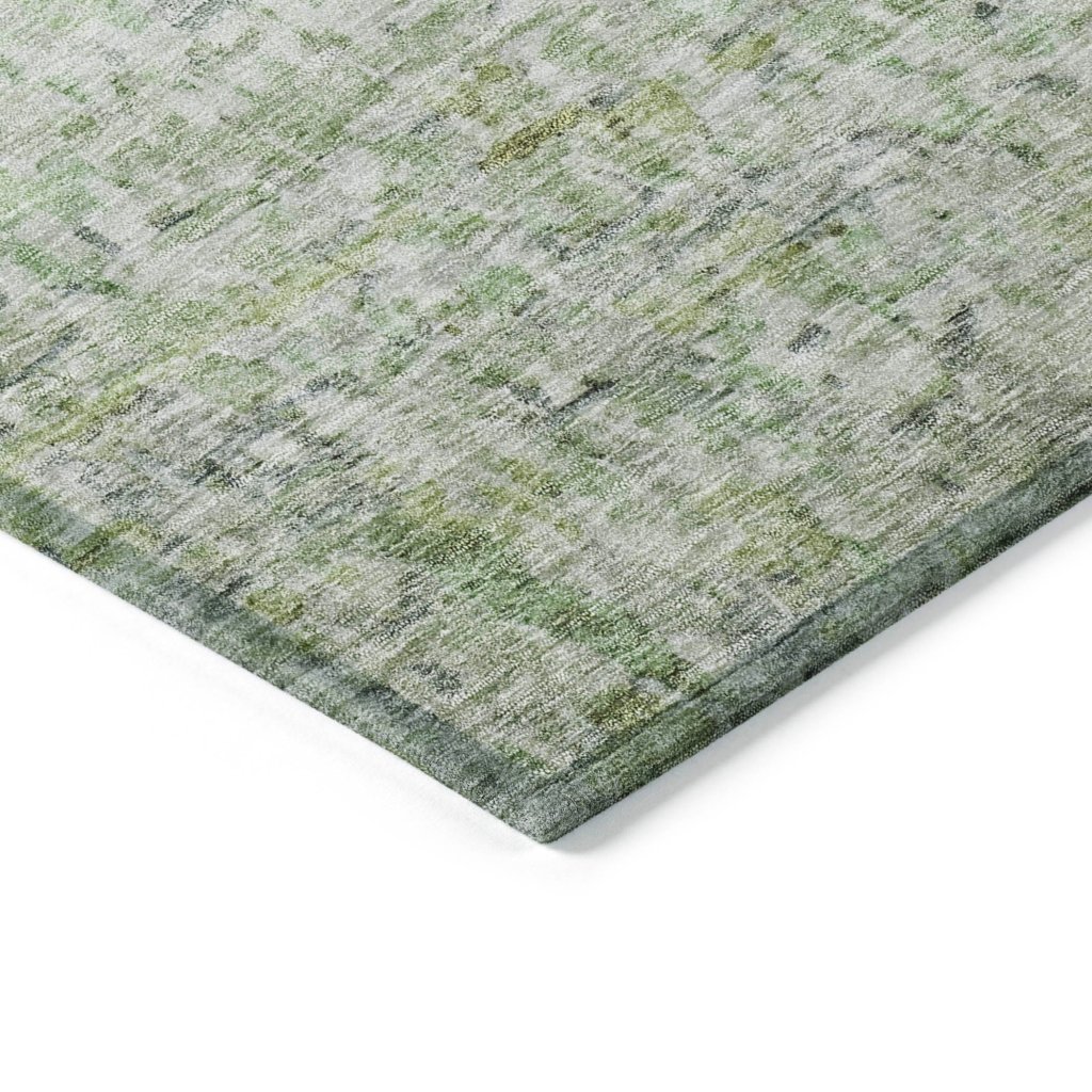 LOOMLAN Rugs Tova Green Washable Indoor-Outdoor Rug